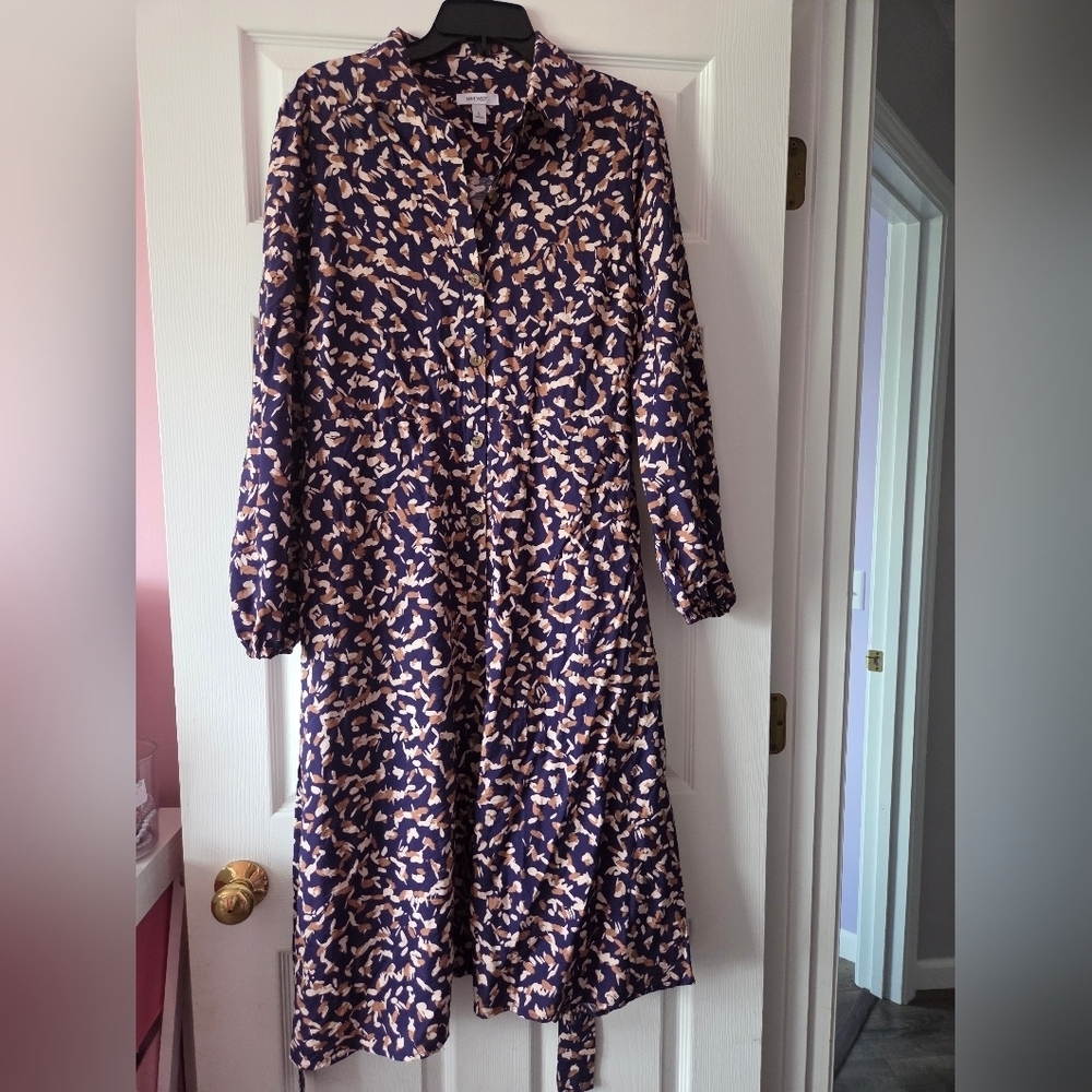 Women's long sleeve dress by Nine West size L